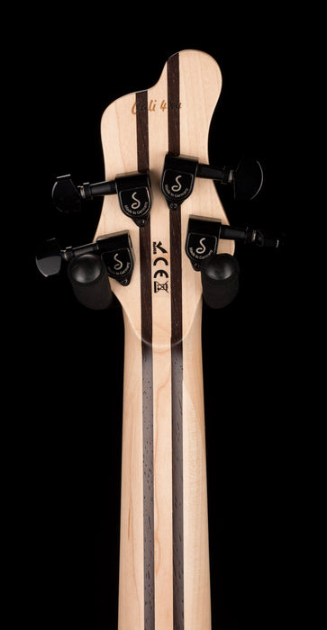 Mayones Cali4 Bass 17.5" Scale 3A Quilted Maple Top/Swamp Ash Body Trans L.U.V. Finish with Case