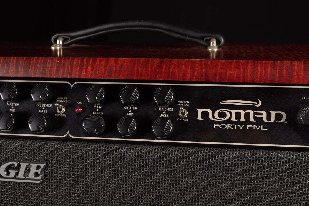 Used Mesa-Boogie Limited Edition Nomad 45 Flame Maple Red Stained 2x12" Tube Guitar Amp Combo With Footswitch