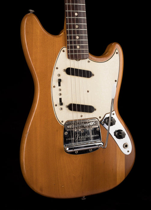 Pre Owned Vintage 1965 Fender Mustang Stripped Natural With OHSC