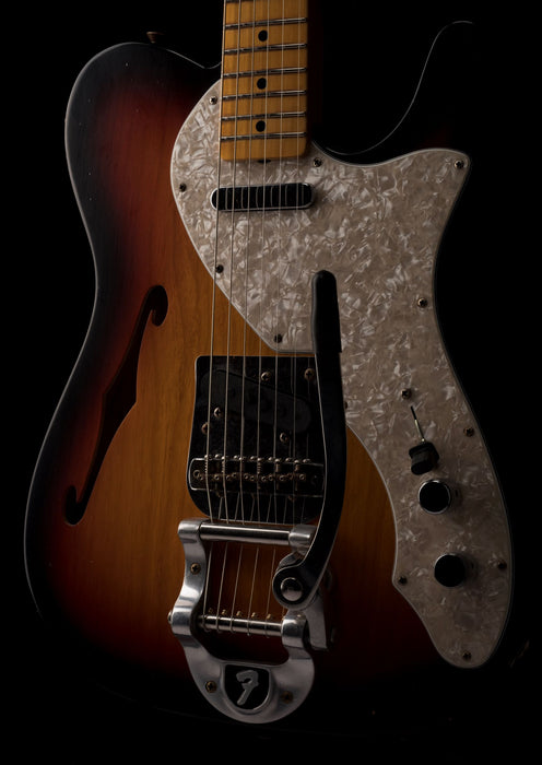 Fender Custom Shop 1968 Telecaster Thinline Journeyman Relic 3-Color Sunburst