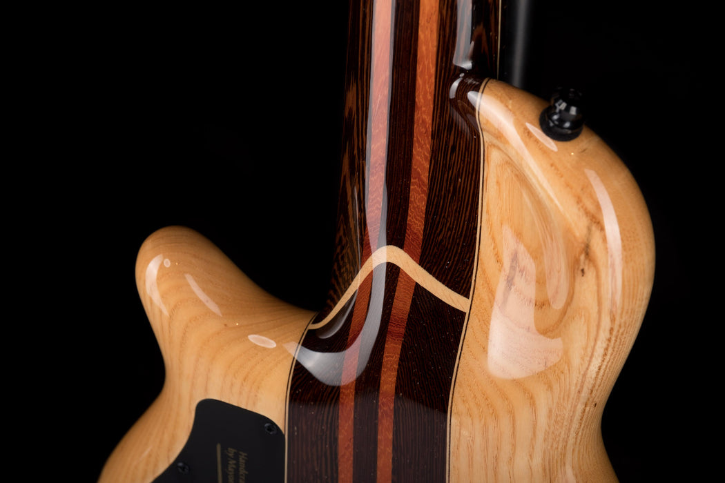 Mayones Cali4 Bass Mahogany Body Burl Maple Top Macassar Ebony Board 5pc Wenge Neck Sunburst Gloss Cali 4