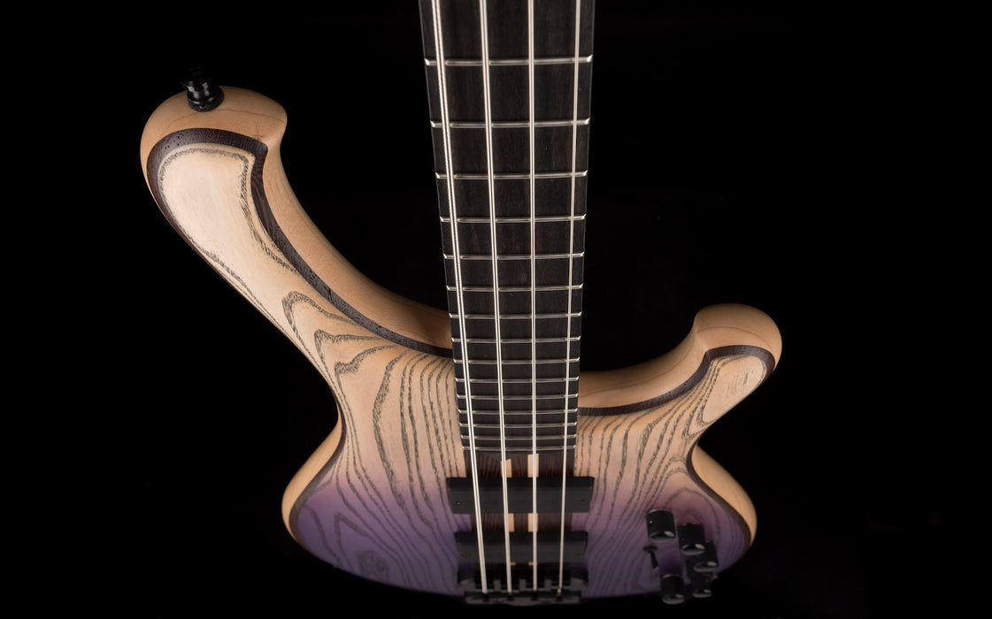 Mayones Viking 4 String Bass Guitar Dirty Ash Purple Horizon