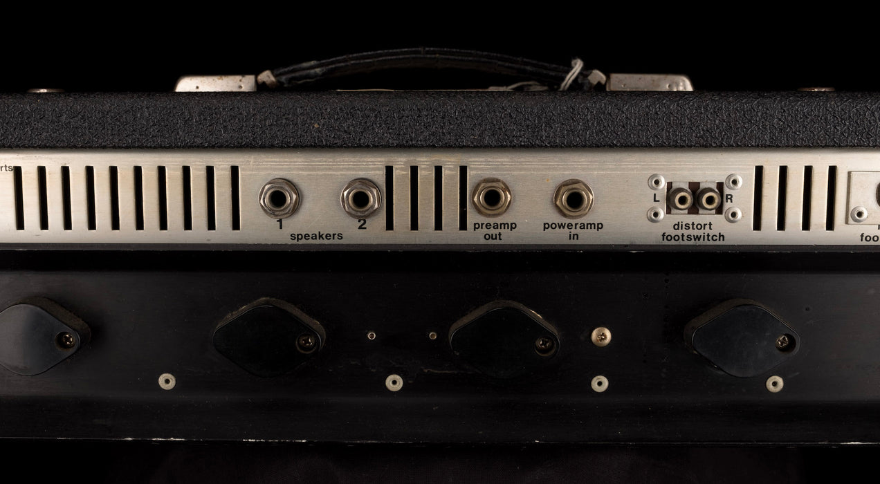 Pre Owned 1970's Sunn Concert 300-Watt  4-Ohm Black Bass Amp Head With Cover