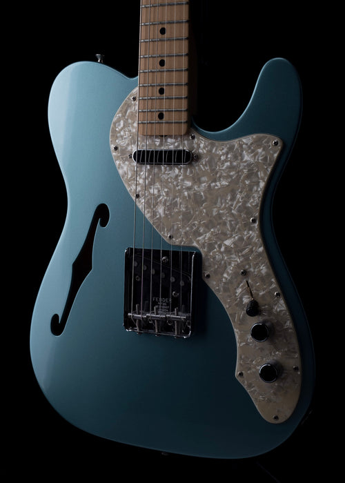 Pre Owned 2005 Fender Custom Shop 1969 Telecaster Thinline Firemist Silver With OHSC