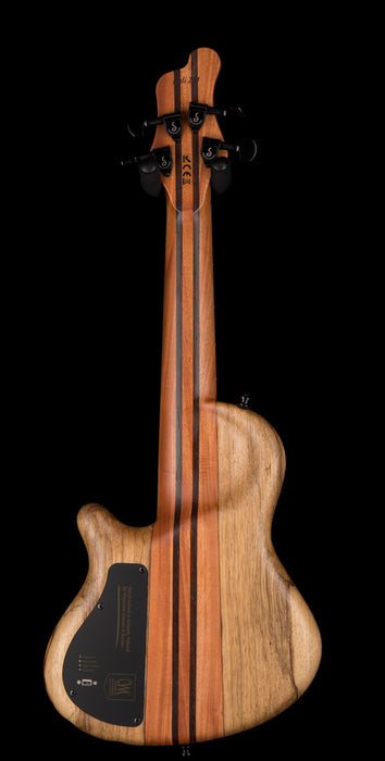 Mayones Cali4 Bass Black Limba Body 3A Poplar Top Natural Matt Finish
