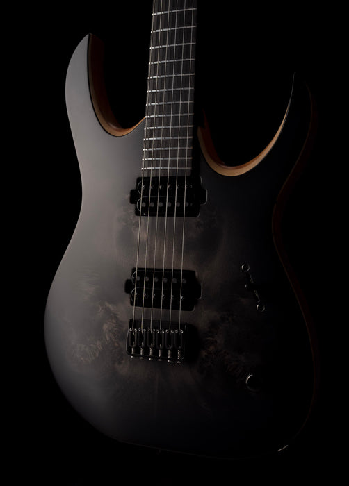 Mayones Duvell Elite 6 Trans Black Burst Electric Guitar With Hybrid Soft Case