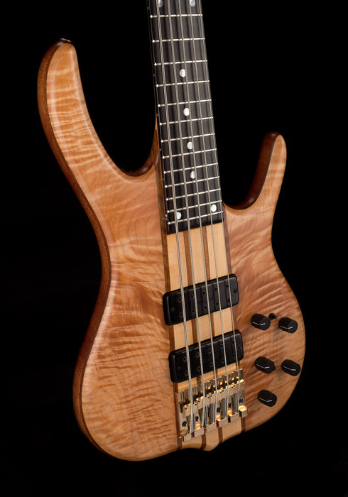 Pre Owned 2018 Ken Smith BSR 5GN 5-String Bass White Tiger With OHSC