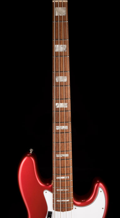 Used 2010 Fender 50th Anniversary Jazz Bass Candy Apple Red with OHSC