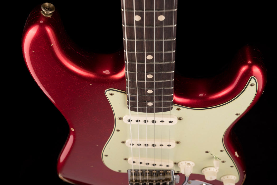 Fender Custom Shop 1963 Stratocaster Relic Mahogany Body Candy Apple Red