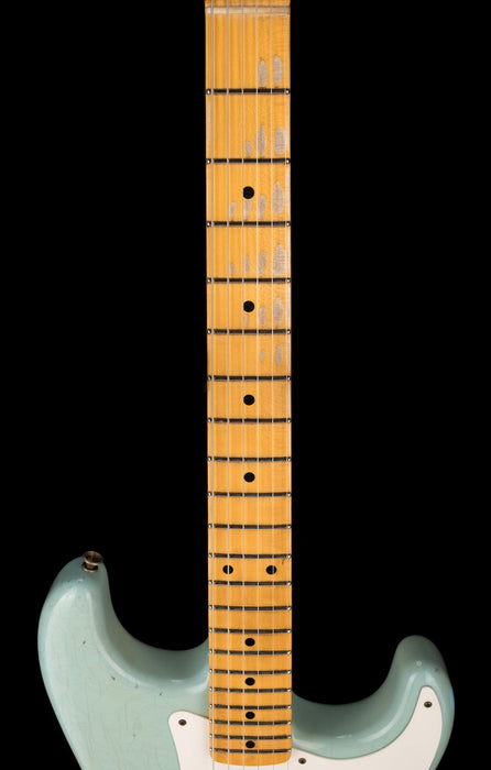 Fender Custom Shop 1957 Stratocaster Relic Faded Aged Daphne Blue Electric Guitar