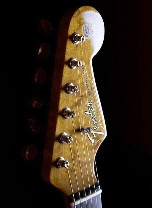 Fender Custom Shop Artisan Thinline Stratocaster Roasted Ash Body Spalted Maple Top Aged Natural