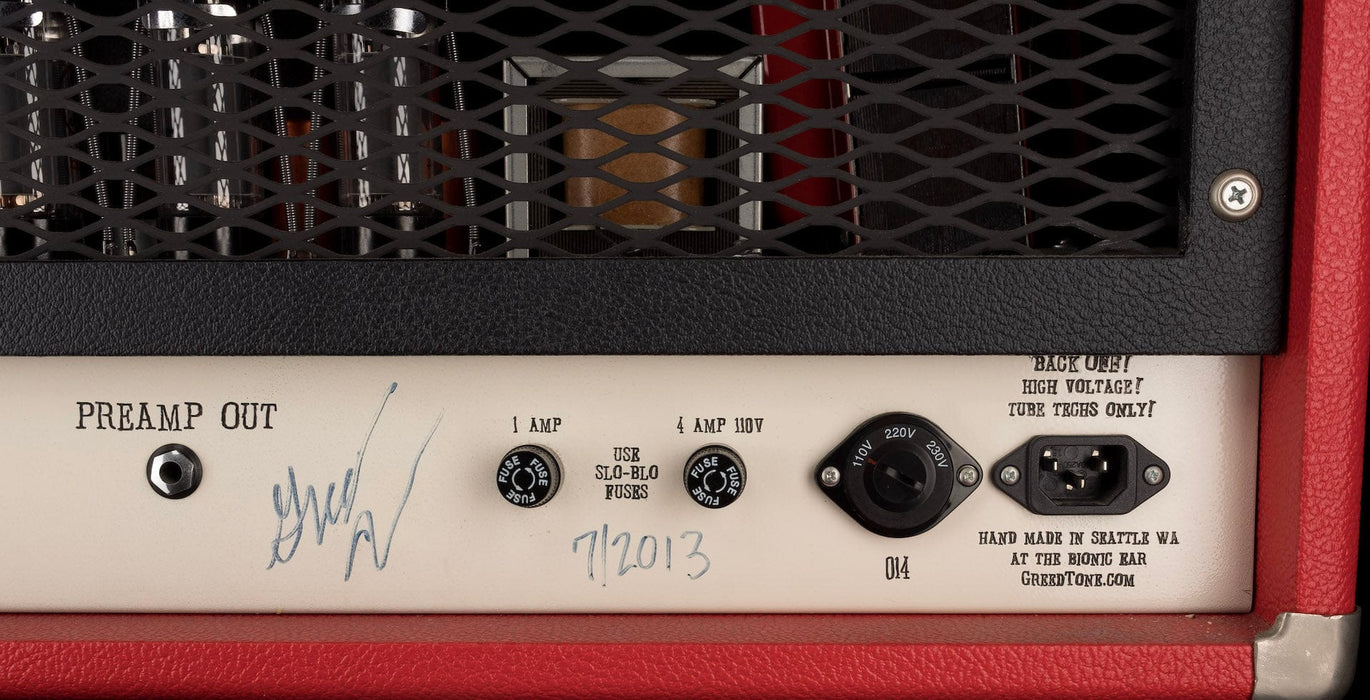 Pre-Owned Greedtone JHI-100 EL34 Tube Head and Matching RG 212 Cabinet