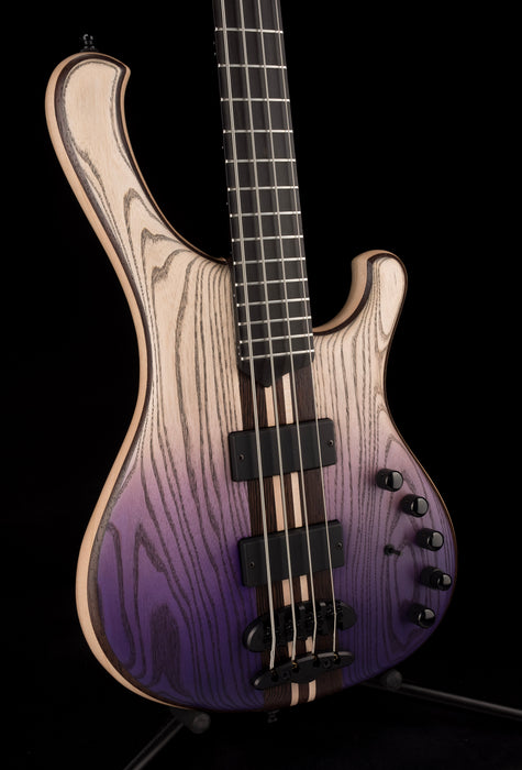 Mayones Viking 4 String Bass Guitar Dirty Ash Purple Horizon