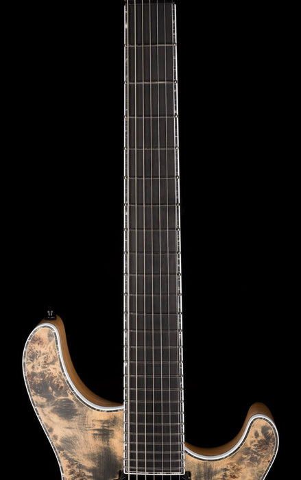 Mayones Regius 4Ever 7 String 3A Grade Eye Poplar Top Black Feather Satine Finish