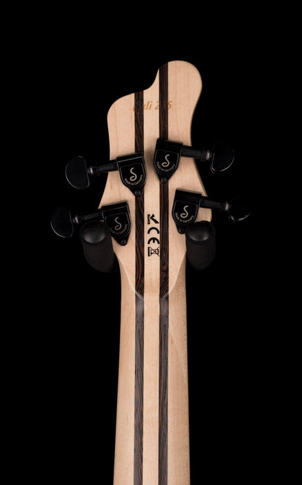 Mayones Cali4 Bass Black Limba Body 3A Quilted Maple Top Trans Blue & Green