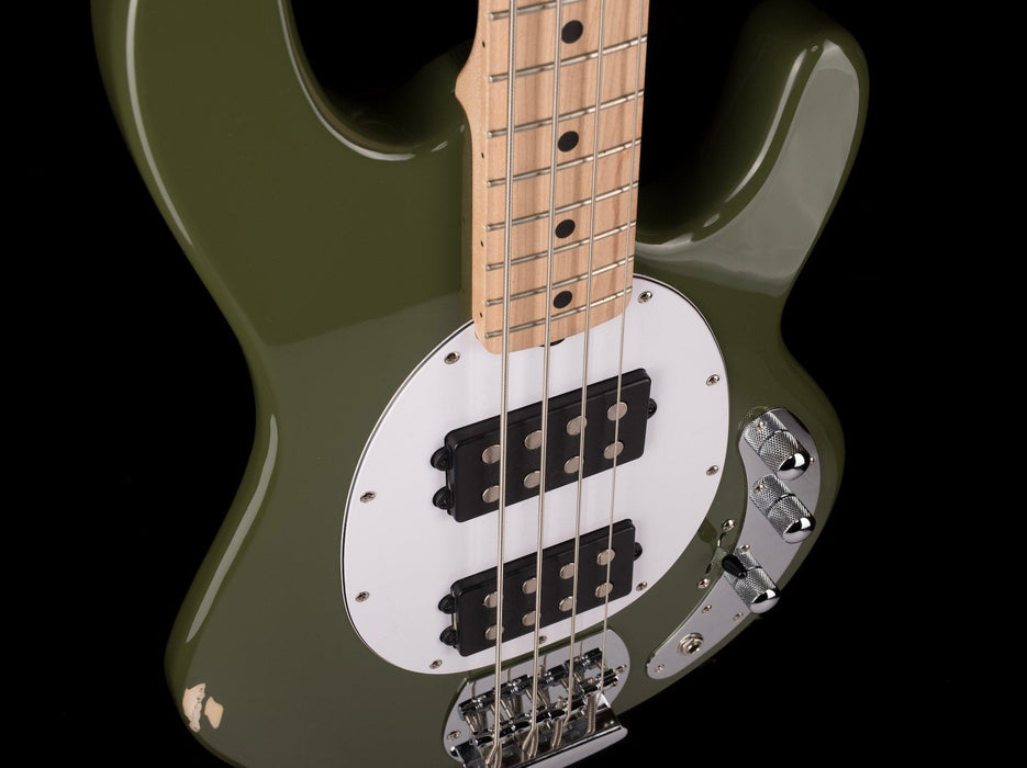 Used Sterling by Music Man SUB Series StingRay HH Bass Olive