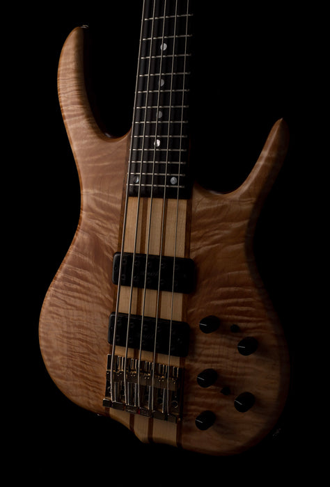 Pre Owned 2018 Ken Smith BSR 5GN 5-String Bass White Tiger With OHSC