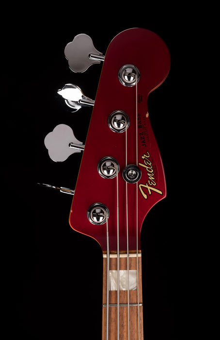 Used 2010 Fender 50th Anniversary Jazz Bass Candy Apple Red with OHSC