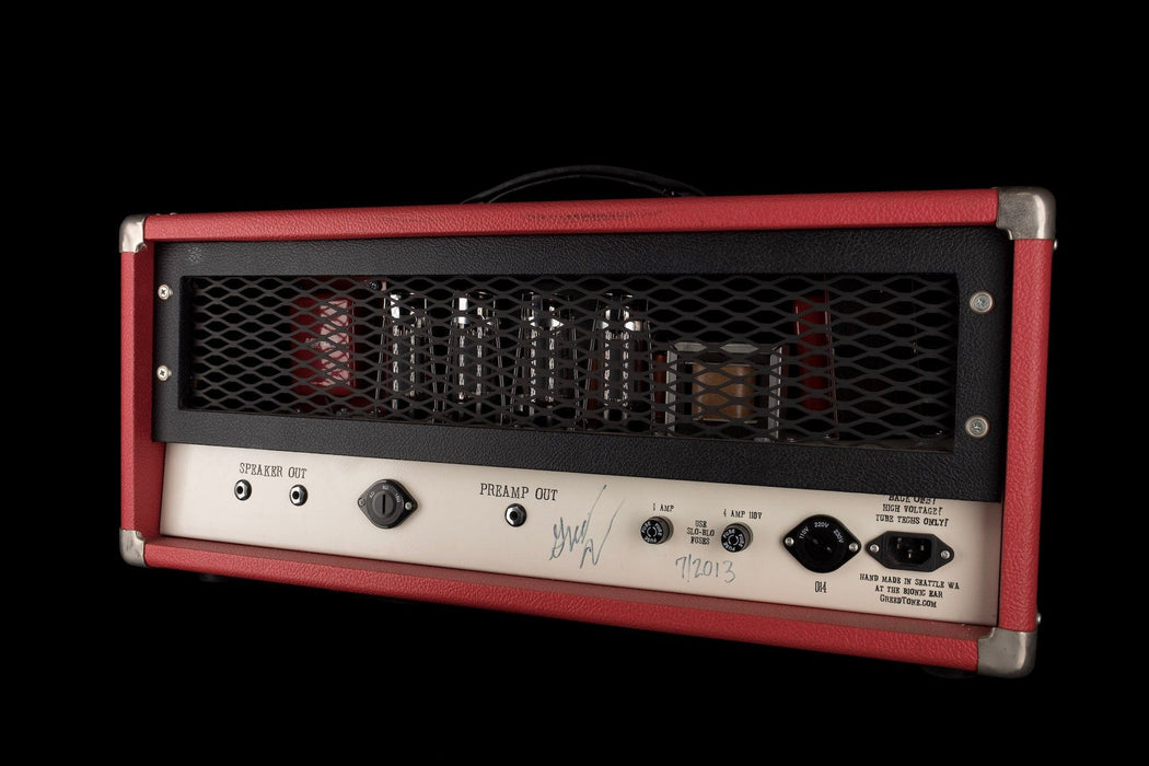 Pre-Owned Greedtone JHI-100 EL34 Tube Head and Matching RG 212 Cabinet