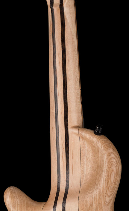 Mayones Cali4 Bass 17.5" Scale Swamp Ash Body Triskelion Top Natural Matt Finish with Case