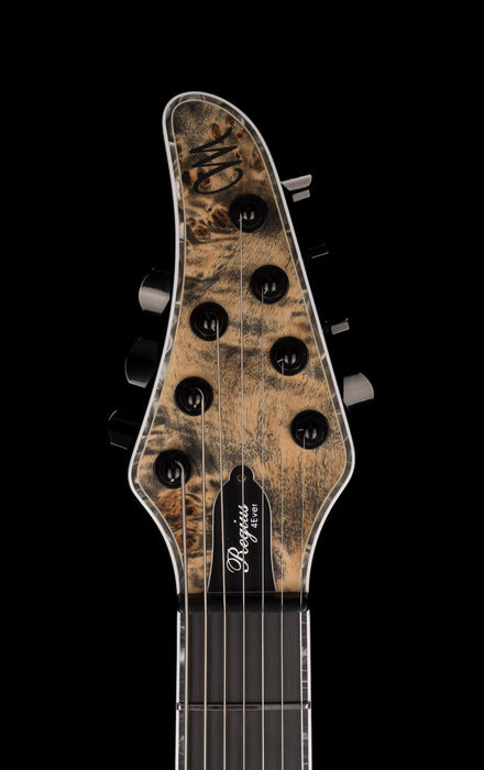 Mayones Regius 4Ever 7 String 3A Grade Eye Poplar Top Black Feather Satine Finish