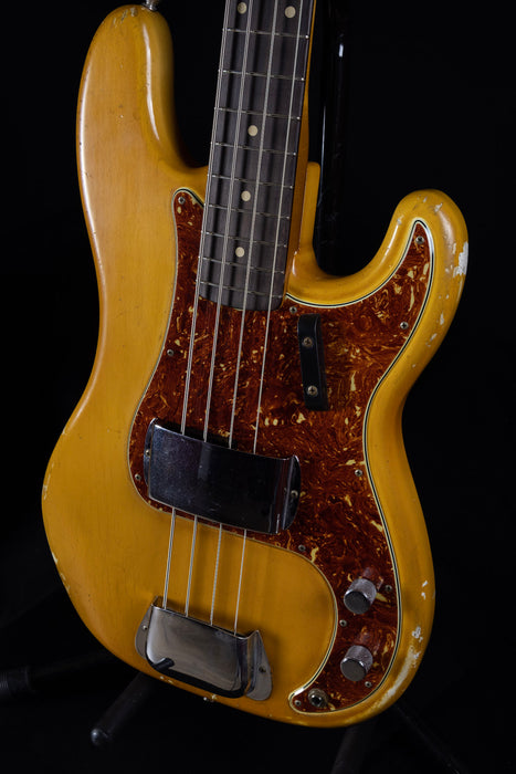 Fender Custom Shop Masterbuilt Vincent Van Trigt 1963 Precision Bass Heavy Relic Aged Olympic White With Case