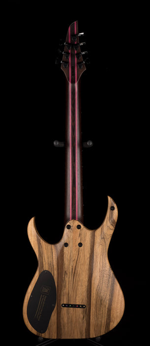 Mayones Duvell BL 7 String 27" Baritone Black Limba Trans Natural Matt Finish