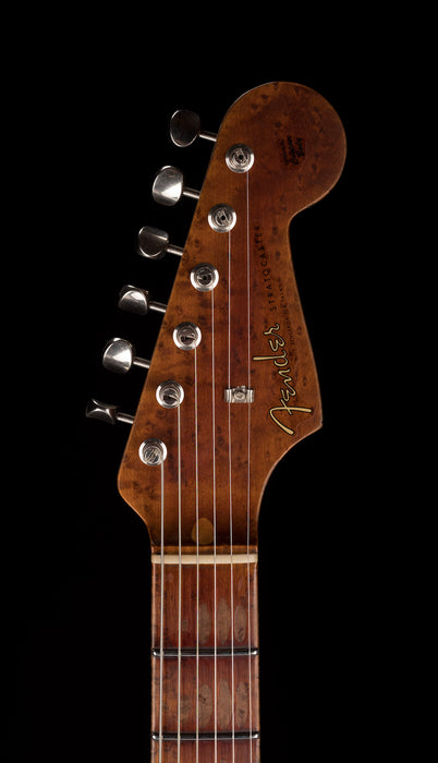 Fender Custom Shop Roasted 1956 Stratocaster Relic Faded Sonic Blue With Case