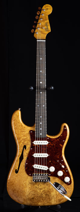 Fender Custom Shop Artisan Thinline Stratocaster Roasted Ash Body Spalted Maple Top Aged Natural