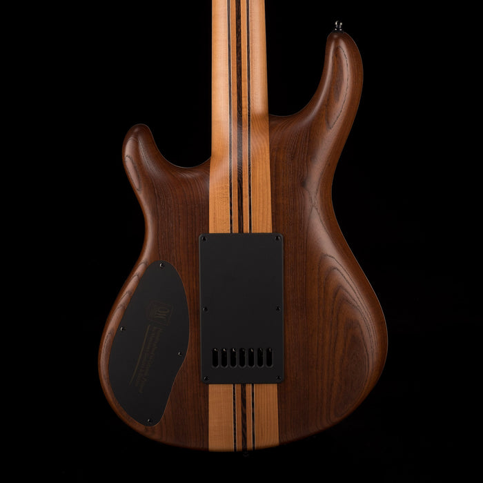 Mayones Regius 4Ever 7 String Baritone 5A Grade Quilted Flame Maple Top Trans Black Feather Finish