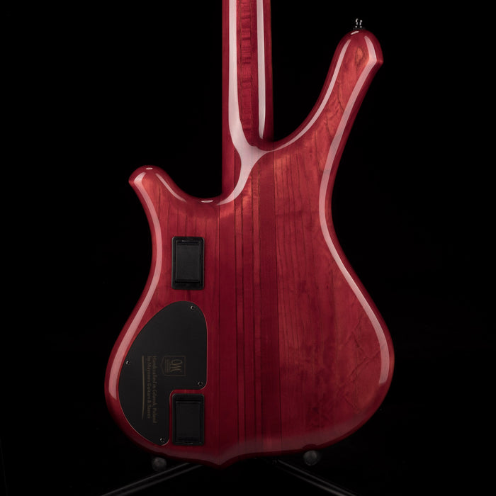 Mayones Comodous 4 String Bass Guitar Poplar Top Liquid Red Gloss Finish