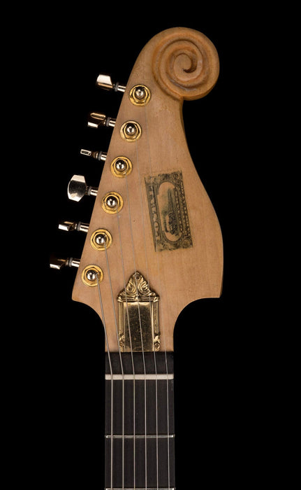 Used Postal Delta Zephyr Flamed Antique Burst Electric Guitar With OHSC