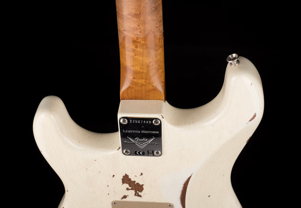 Fender Custom Shop Roasted 1960 Stratocaster Relic Birdseye Maple Aged Olympic White