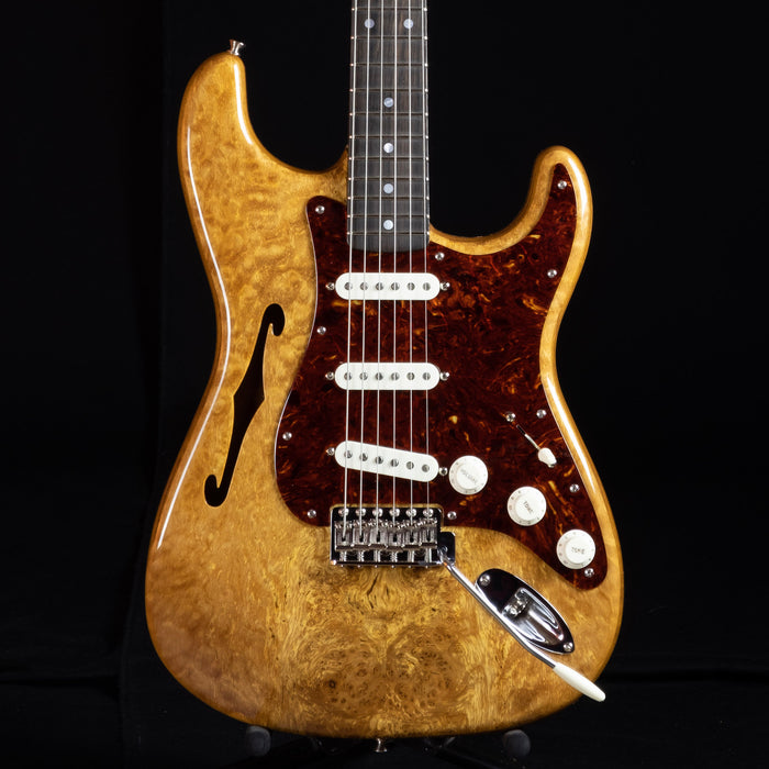 Fender Custom Shop Artisan Thinline Stratocaster Roasted Ash Body Spalted Maple Top Aged Natural