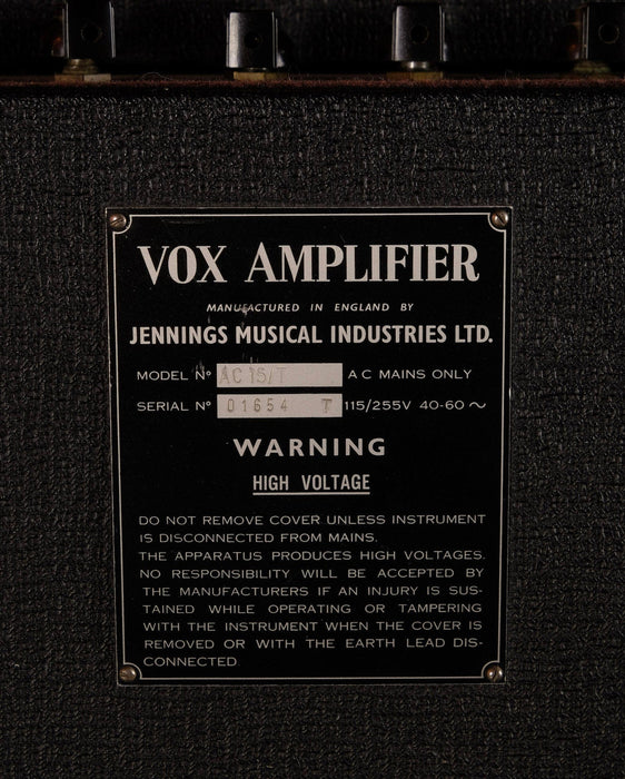 Vintage 1965 Vox AC15T 2x12 Combo