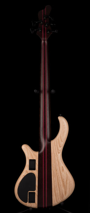 Mayones Patriot Flame Top 5 String Bass Guitar Transparent Jeans Black 2-Tone Burst