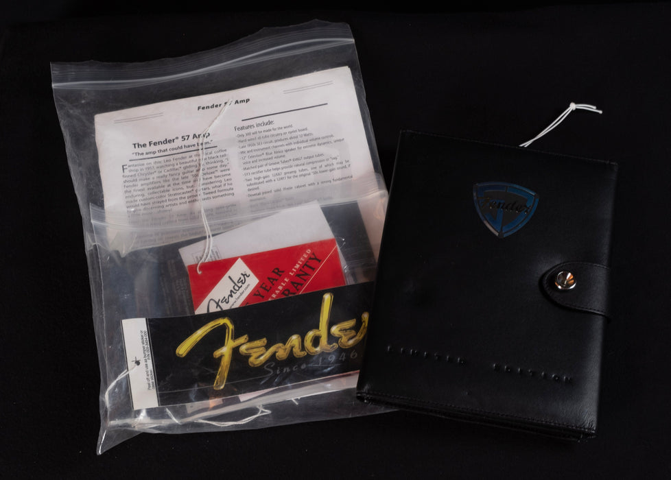 Used Fender Limited Edition '57 Amp Black Lacquer Tube Guitar Amp Combo