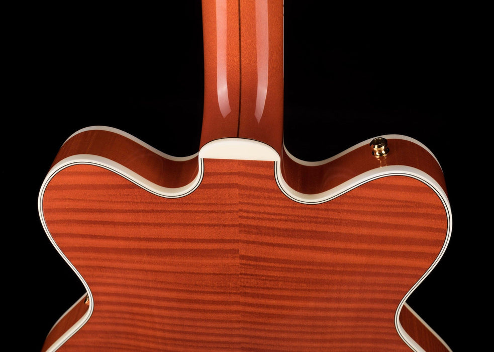 Used 2017 Gretsch G6620TFM Nashville Orange Flame with OHSC