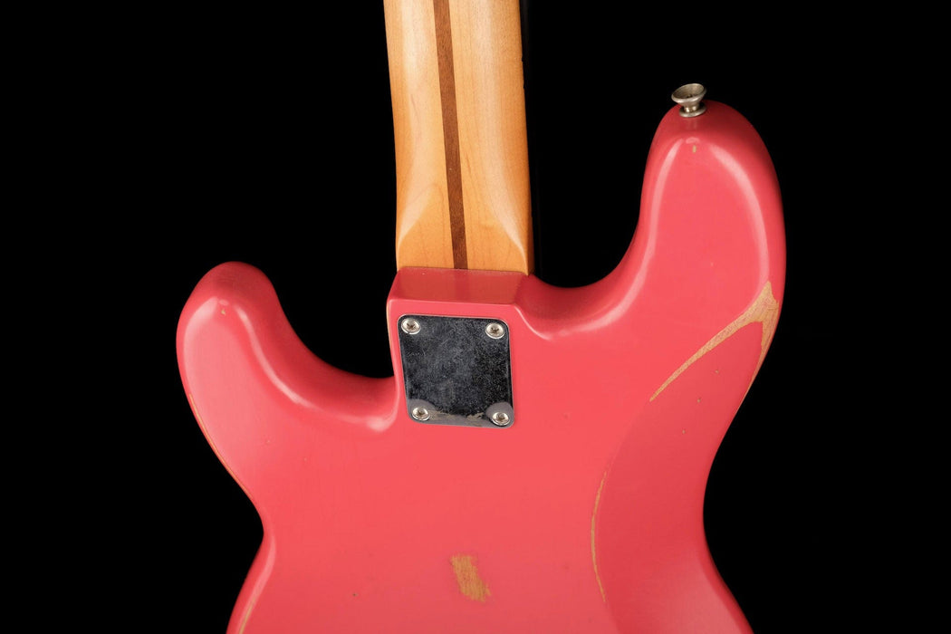 Used Fender Roadworn 50's Precision Bass Fiesta Red with Case