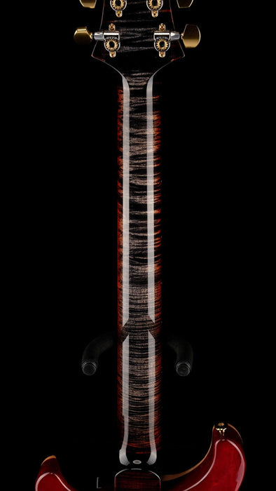PRS Core Custom 24 Quilted Maple 10 Top Stained Flame Maple Neck Custom Color Charcoal Cherry Burst with Case