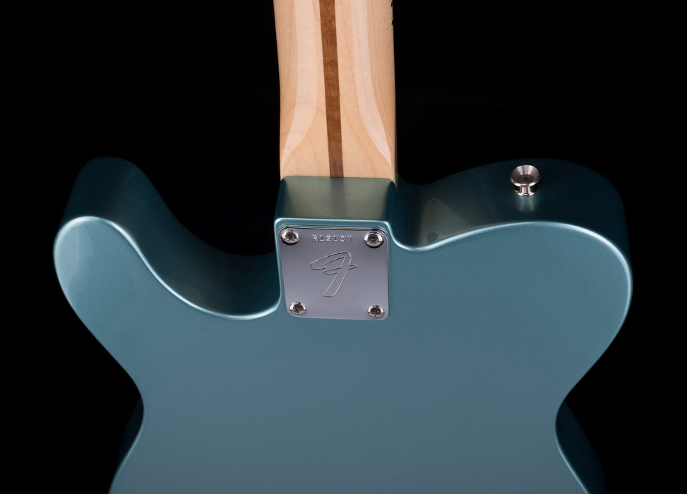 Pre Owned 2005 Fender Custom Shop 1969 Telecaster Thinline Firemist Silver With OHSC