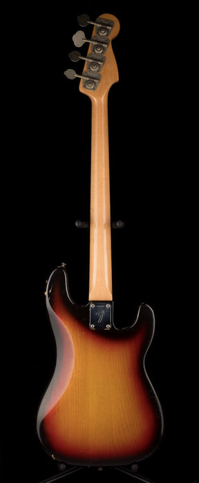 Pre Owned Vintage 1971 Fender Left-Handed Precision Bass Sunburst With OHSC - Duffy Snowhill