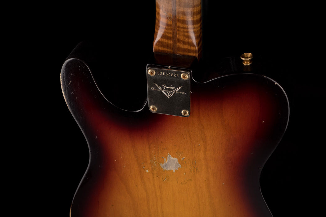 Fender Custom Shop Masterbuilder Apprentice Nick Saccone 50's Tele Relic Chocolate 3-Tone Sunburst