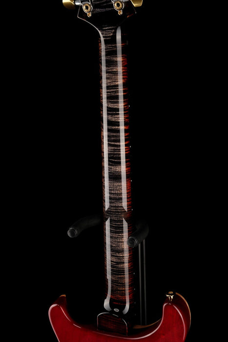 PRS Core Custom 24 Quilted Maple 10 Top Stained Flame Maple Neck Custom Color Charcoal Cherry Burst with Case