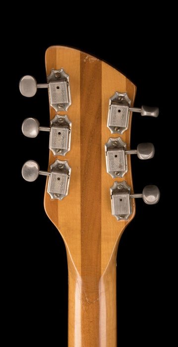 Vintage 1968 Rickenbacker 370/6 Maple Glo With New Silver Vintage-Style HSC