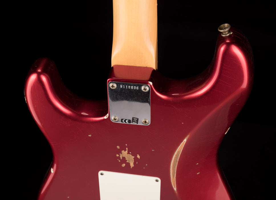 Fender Custom Shop 1963 Stratocaster Relic Mahogany Body Candy Apple Red