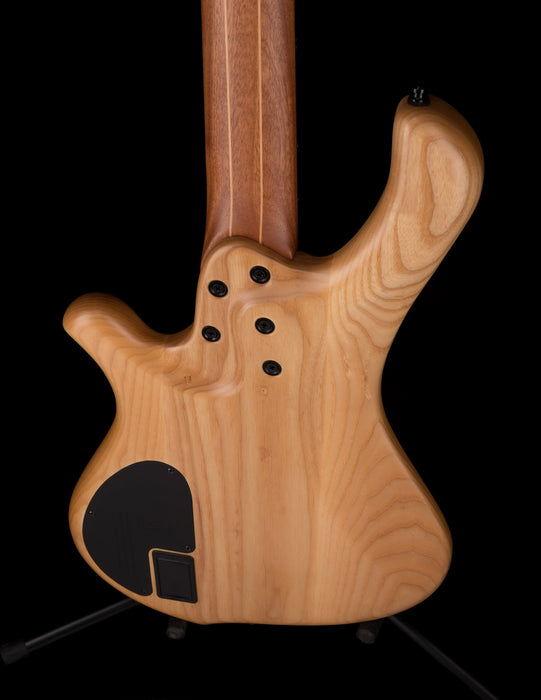 Mayones BE Elite EP 5 String Bass Guitar Trans Natural Satine Eye Poplar Top With Case