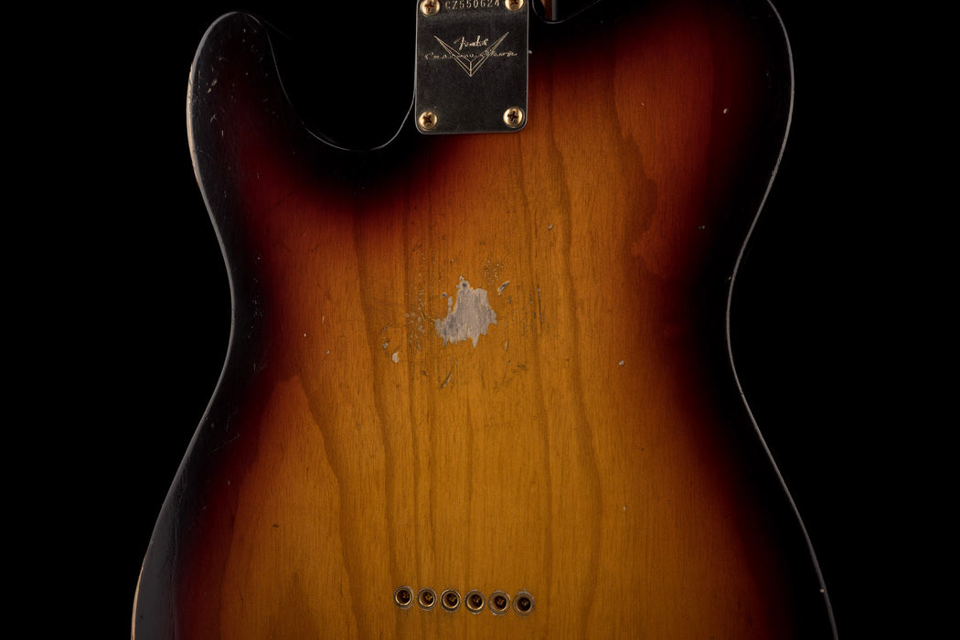 Fender Custom Shop Masterbuilder Apprentice Nick Saccone 50's Tele Relic Chocolate 3-Tone Sunburst