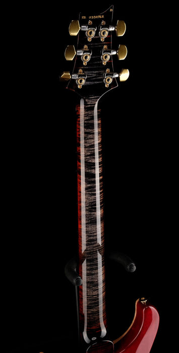 PRS Core Custom 24 Quilted Maple 10 Top Stained Flame Maple Neck Custom Color Charcoal Cherry Burst with Case