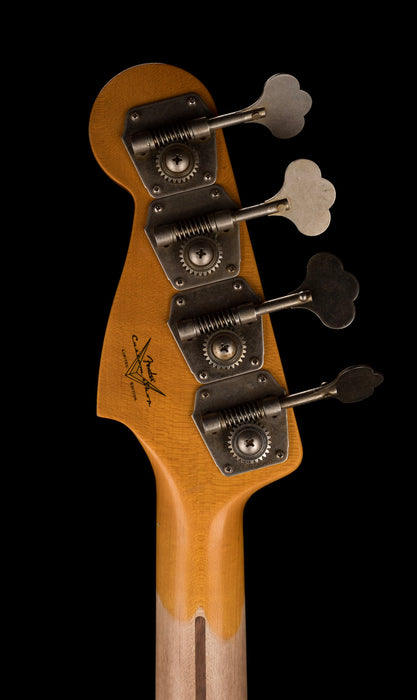 Fender Custom Shop 1958 Precision Bass Relic Aged Black over Chocolate 3-Tone Sunburst